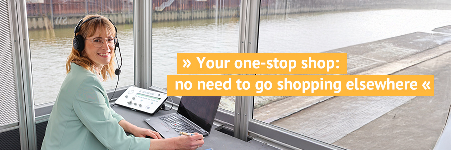 Monika Ott, Konferenzdolmetscherin: Your one-stop shop: no need to go shopping elsewhere